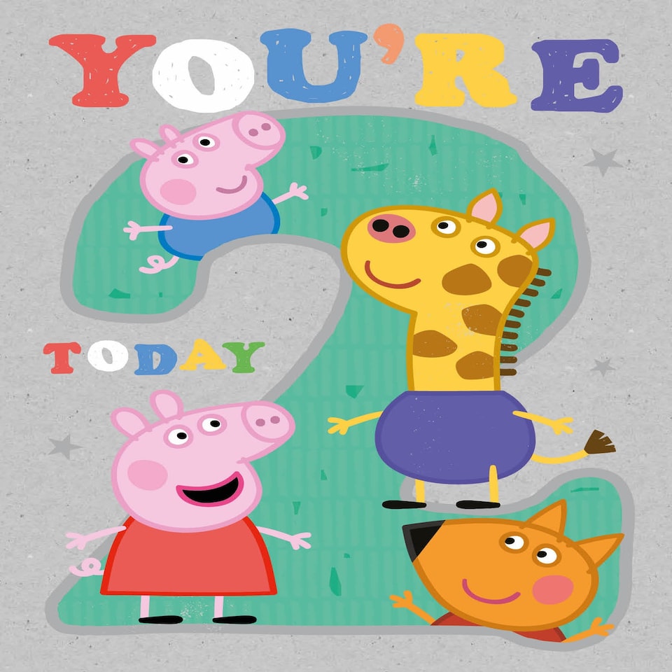 image 1 of Peppa Pig Age 2 Birthday Card
