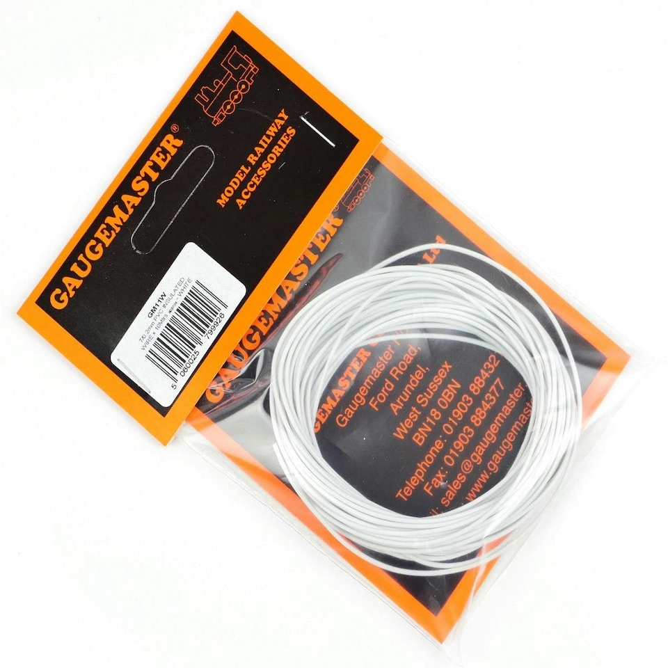 image 1 of Gaugemaster Electric White Wire (7 x 0.2mm) 10m