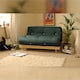 image 2 of 4ft Small Double Luxury Futon Mattress And Base Set in Glade Green