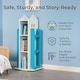 image 9 of Neo House Shaped 360° Rotating Kid's Children's Freestanding Bookshelf | Pink | Pink