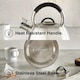 image 3 of VonShef Stove Top Whistling Kettle 2.5L Stainless Steel