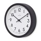 image 2 of Acctim Elstow Small Kitchen Wall Clock Quartz Retro Style 20cm Black