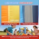 image 4 of AIYAPLAY 5 in 1 Inflatable Bouncy Castle for Children with Dual Slides | Orange | Orange base with blue and yellow accents | 420 x 360 x 190 cm