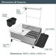 image 3 of Blackmoor Deluxe Dish Drainer Black