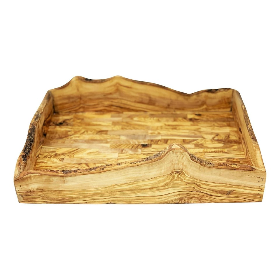 image 1 of Verano Spanish Ceramics Olive Wood Large Serivng Tray - 45x29cm | Brown | 1