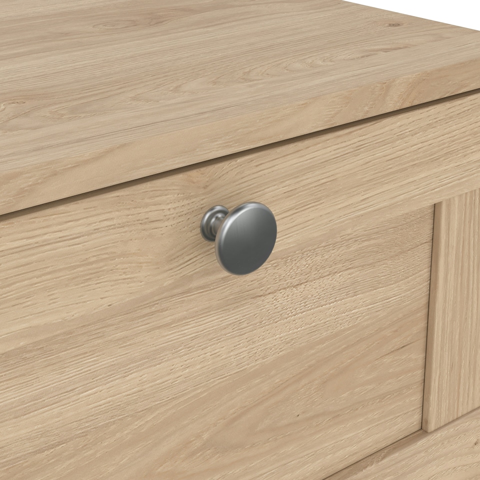 image 1 of Brande Nightstand with1 Frame Drawer in Jackson Hickory Brown