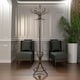 image 2 of Wooden Coat Stand With 12 Hooks Walnut One Size