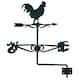 image 2 of Cockerel Chicken Hen Weather Vane Vain Wall Mount House Roof Pressed Steel