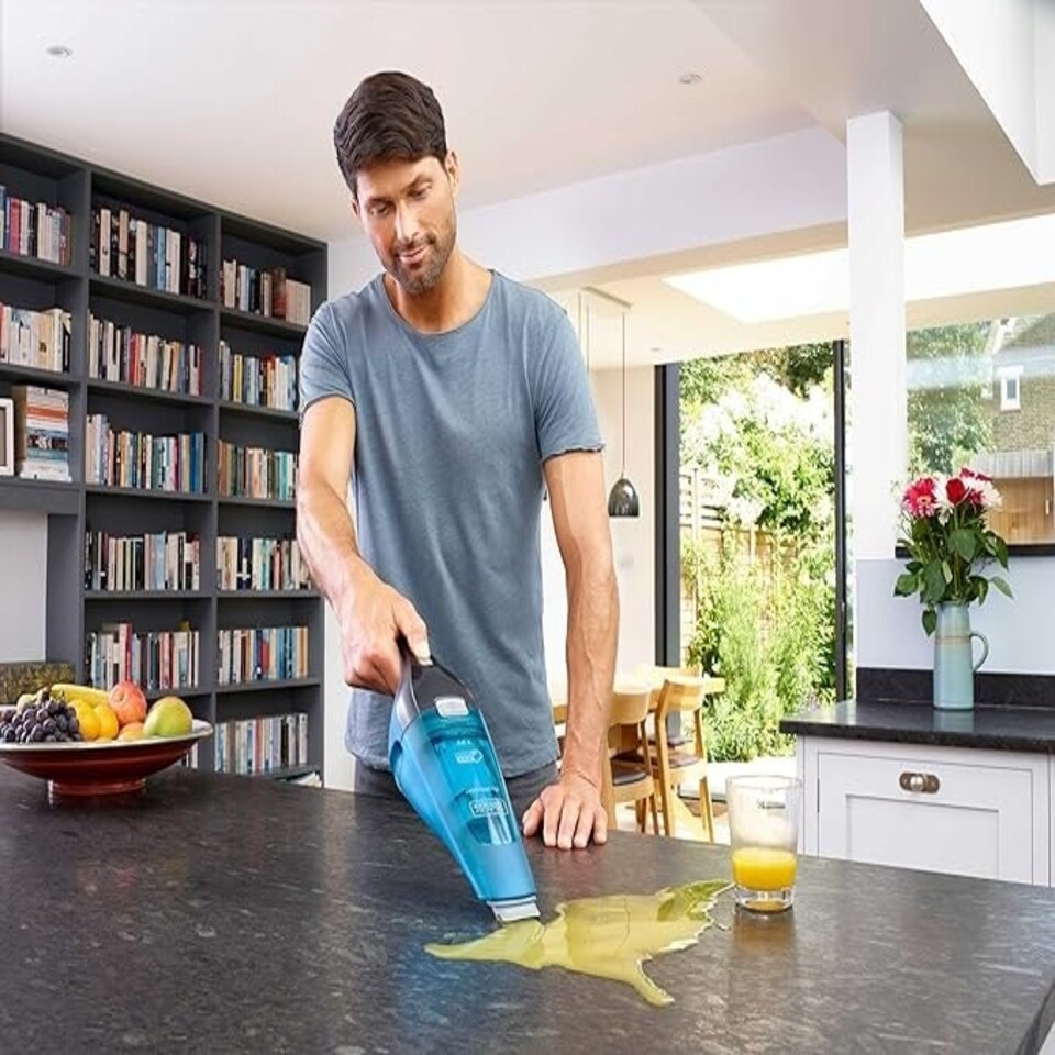 image 1 of Black & Decker Vacuum Cleaner, Cordless Wet & Dry Dustbuster, WDC215WA