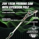 image 3 of Webb Eco 20V 15cm Cordless Pruning Saw with Telescopic Extension Pole | Multi | 1 x Cordless Pruning Saw and Extension Pole