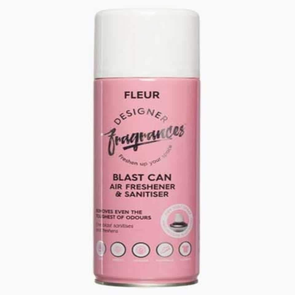 Designer Fragrances Blast Can Air Freshener And Sanitiser Fleur 400 ml