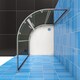 image 3 of Aica Bathrooms 1200x800mm Quadrant Shower Enclosure Walk In Corner Cubicle Glass Screen Door Chrome