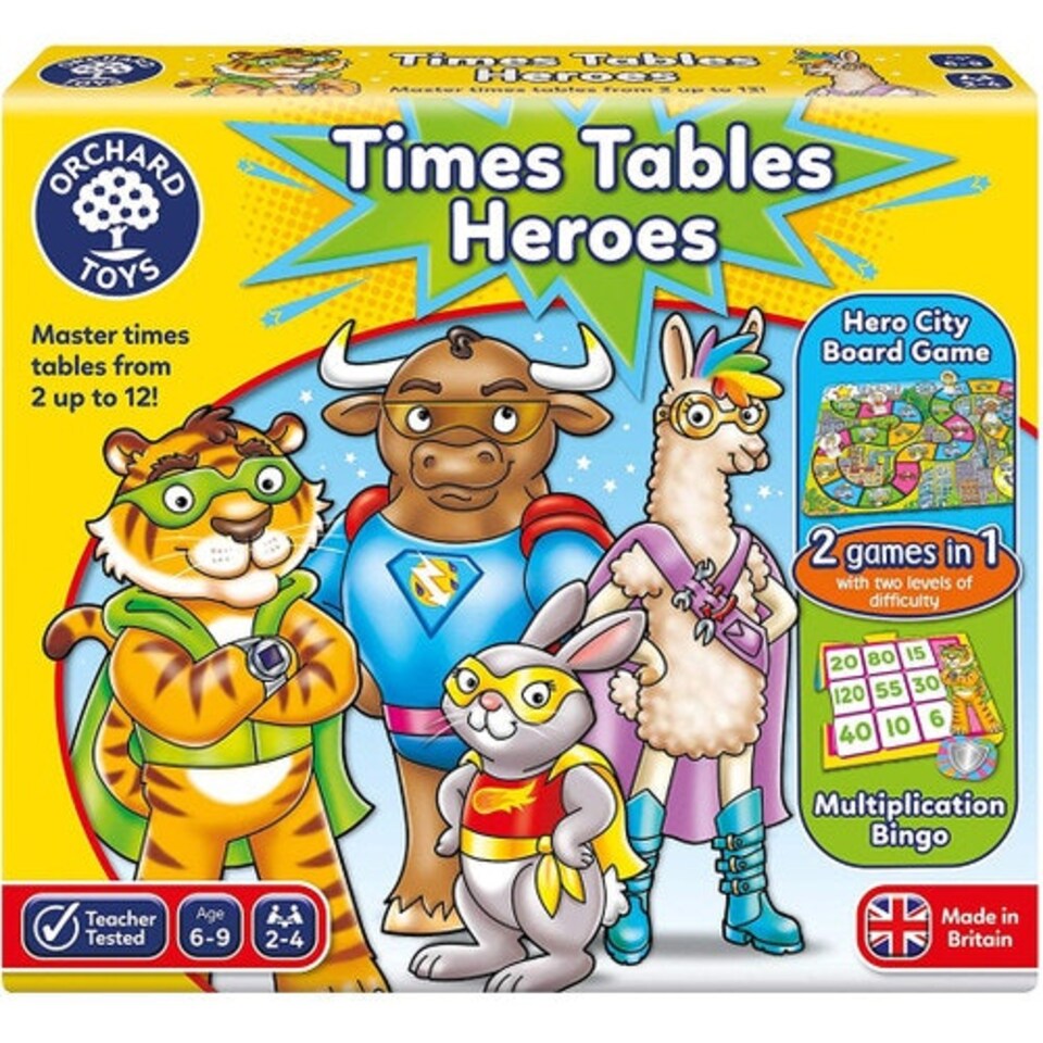 image 1 of Orchard Toys Times Tables Heroes Game