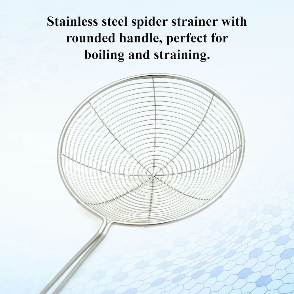 image 1 of Buckingham Stainless Steel Spider Strainer with Cook's Handle 14 cm