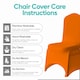image 3 of Chair Cover Spandex Polyester Stretch Fabric Dining Slipcovers - 10pcs