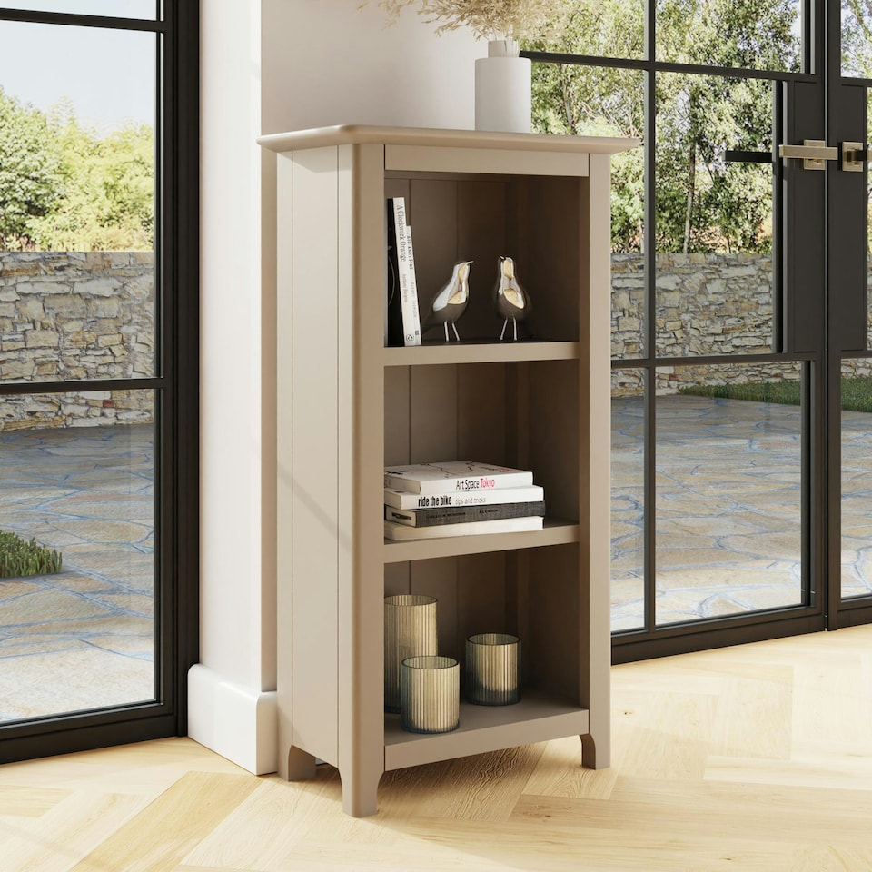image 1 of Palma 3 Tier Bookcase Putty Brown