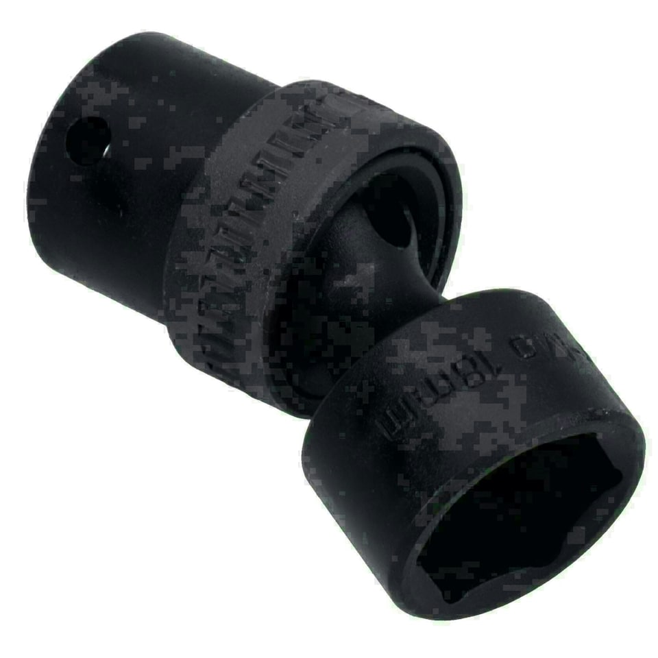 image 1 of 18mm 3/8in Drive Universal Swivel Wobble Metric Impact Shallow Socket