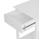 image 7 of HOMCOM Wooden Bedside Table Cabinet W/ Drawer Shelf Storage End Side White White