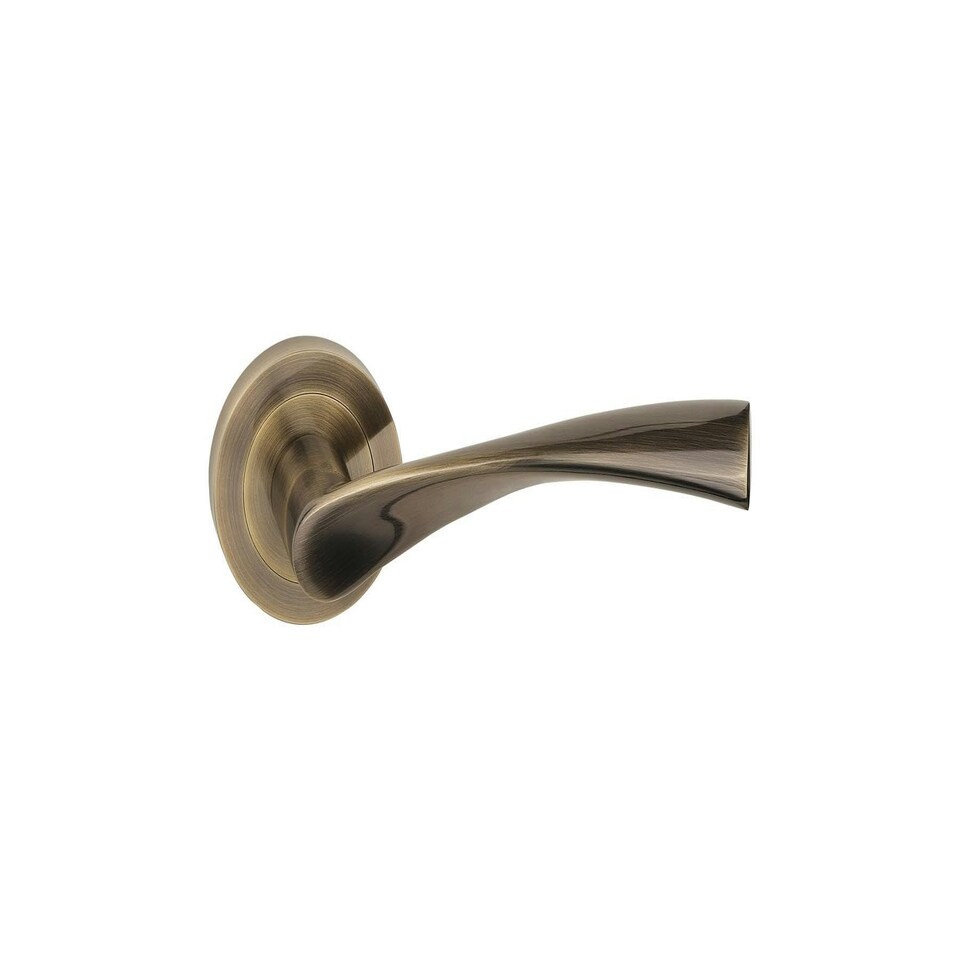 image 1 of Golden Grace 1 Pair Astrid Design Classic Door Handles in Antique Brass Finish Bronze