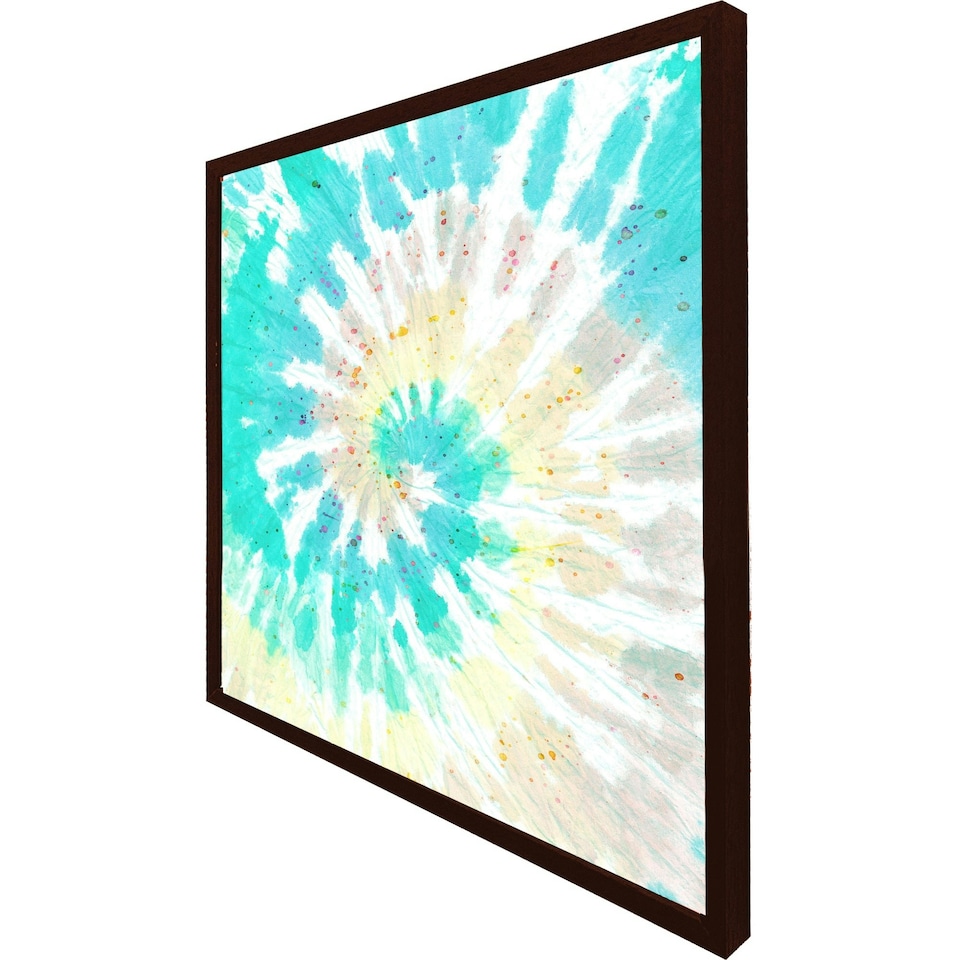 image 1 of Tie dye pattern shibori print (Picture Frame) Grey | XL