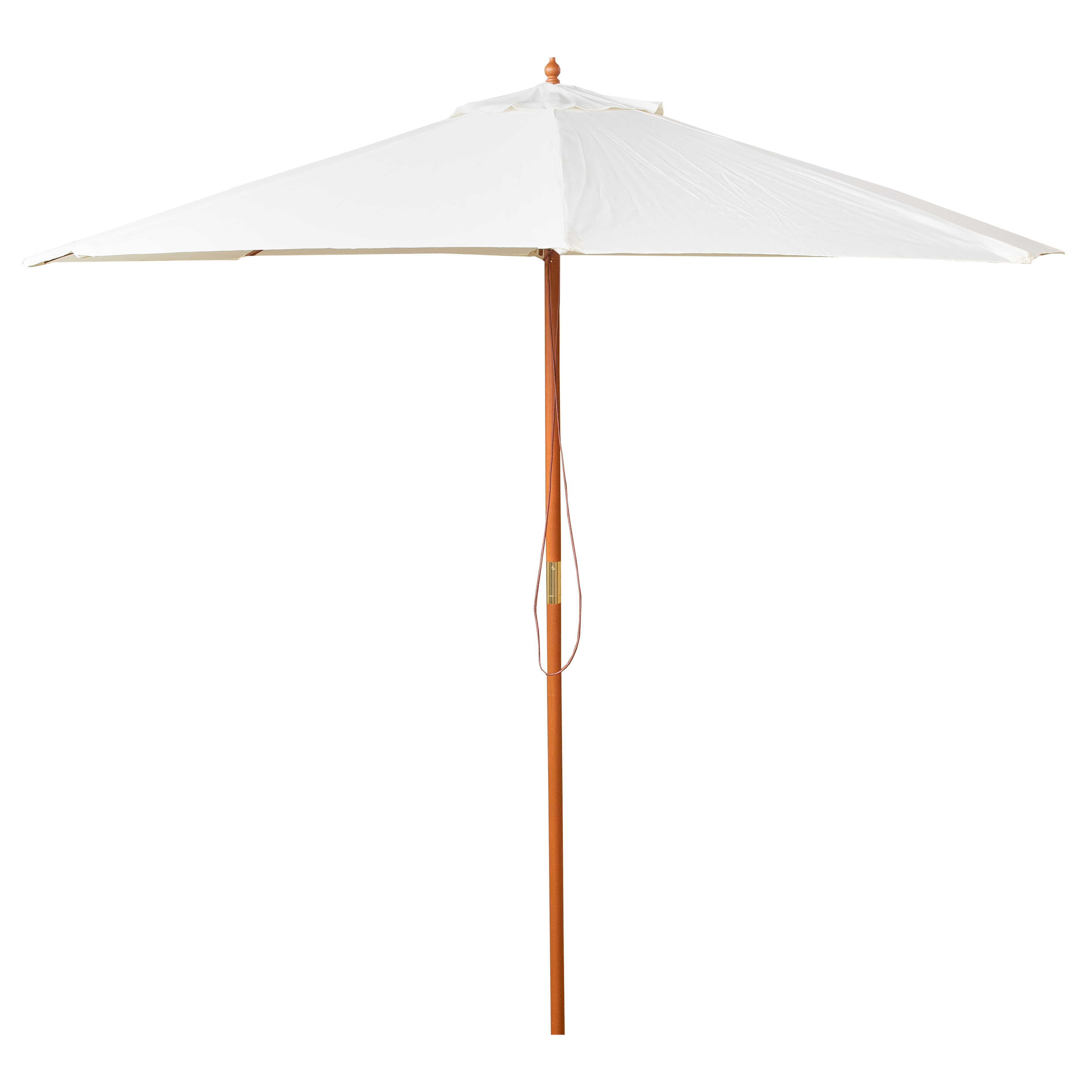 Samuel Alexander 2.7m Outdoor Wooden Garden Parasol Sun Shade with Carry Bag in Cream