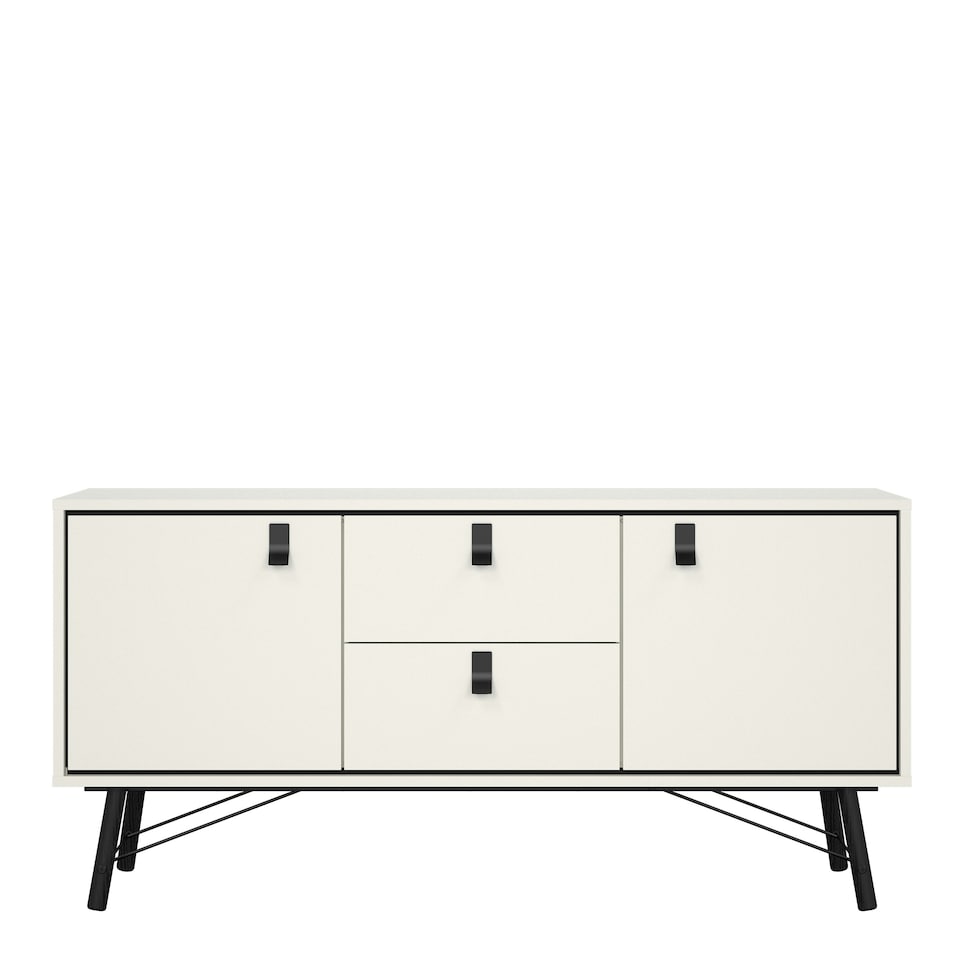 image 1 of Ry Sideboard 2 Doors 2 Drawers in Matt White
