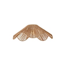 ValueLights Farai Natural Woven Rope Wave Ceiling Shade | Brown