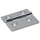 image 4 of Polished Door Hinge 10 Pack Stainless Steel 61mm x 51mm 316 Marine Cabin Hatch Silver