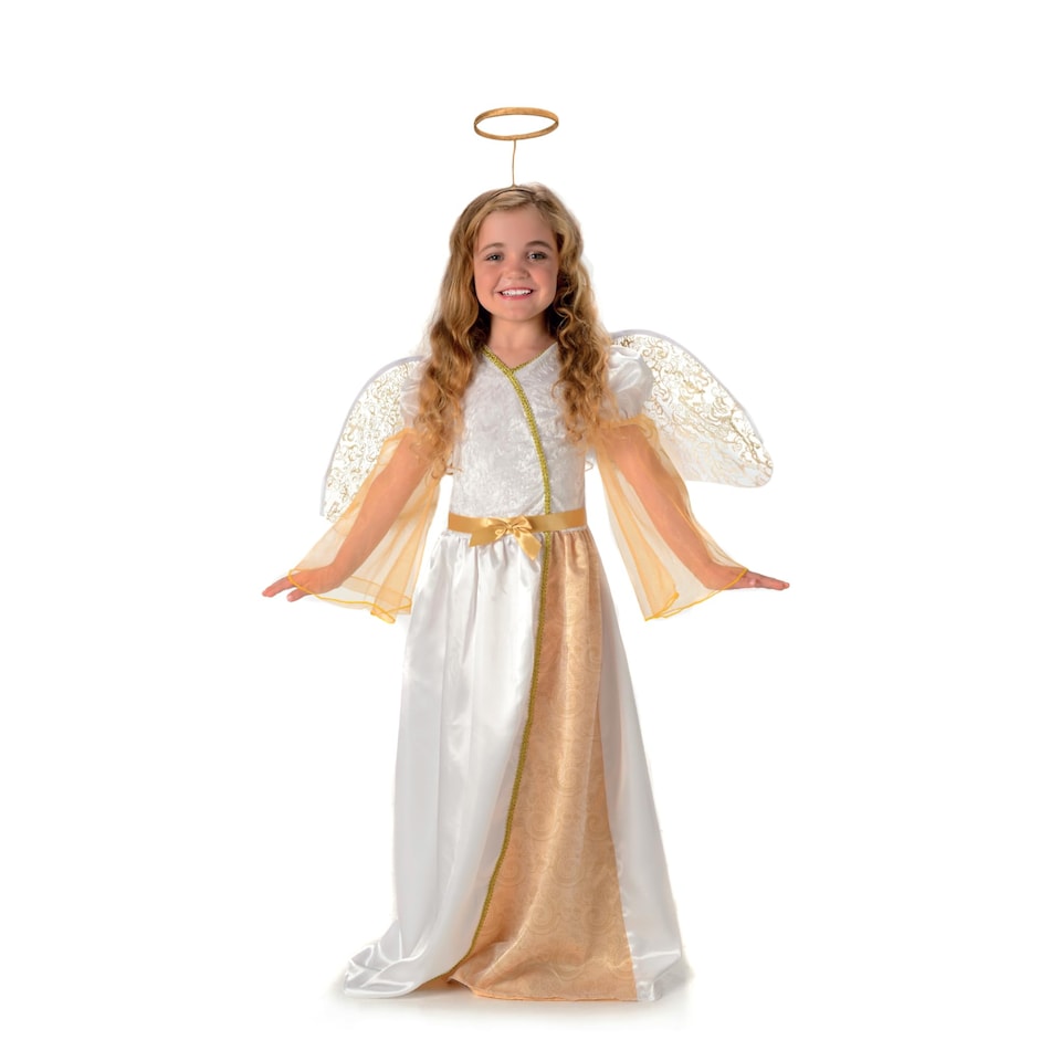 image 1 of Angelic Angel Girls Fancy Dress Christmas Nativity Childrens Kids Childs Costume(12-14 Years)