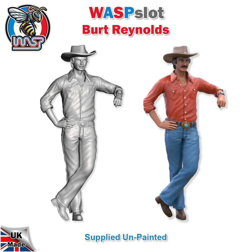 image 1 of Burt Reynolds Unpainted Figure 1:18 Scale Wasp BR 18