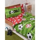 image 2 of Bedding & Beyond Football Duvet Cover Set - Red/Green - Double | Red | Double