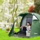 image 9 of Outsunny 3 Man Camping Tent with Porch and Weather-Resistant Rainfly, Green