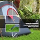 image 7 of Outsunny Outdoor  Camping Tent For 5-6 with Bag, Fibreglass & Steel Frame