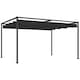 image 1 of Outsunny 4 x 3(m) Metal Outdoor Pergola with Retractable Roof, Outdoor Gazebo Canopy Shelter with Drainage Holes for Garden, Patio, Lawn, Black