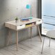 image 2 of Alford 2 Drawer Desk White Finish