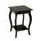image 2 of COSTWAY End Table Living Room Accent Table Sofa Side Table Brown