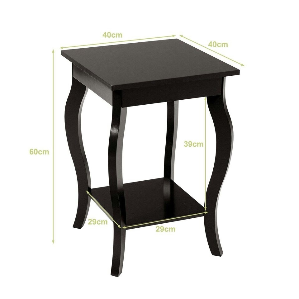 image 1 of COSTWAY End Table Living Room Accent Table Sofa Side Table Brown