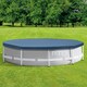 image 5 of Intex 10 ft Pool Cover and 15.5 ft Ground Cloth Protective Pool Cover with Heavy-Duty Base Mat