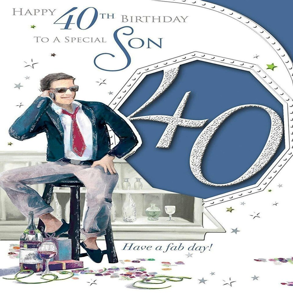 image 1 of Son 40 Today! Birthday Card