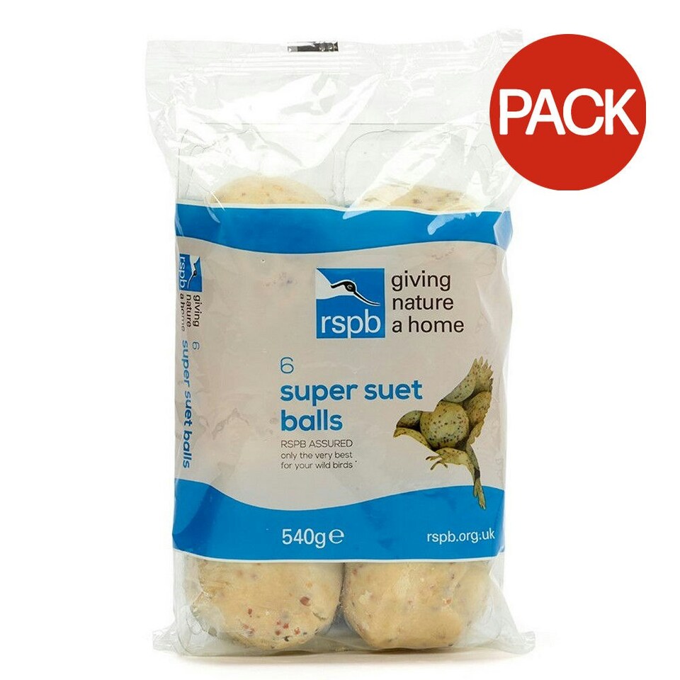 image 1 of Rspb Super Suet Fat Balls Bird Food (Pack of 6) - May Vary - One Size