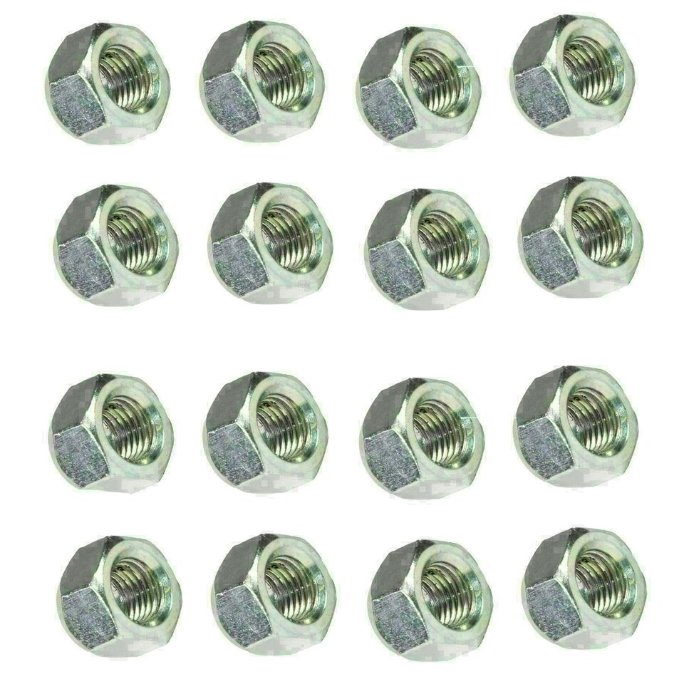 image 1 of Pack of 16 M12 x 1.5 Wheel Nuts Nut For Trailer Suspension Hubs Trailers