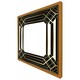image 4 of Art deco black frame (Picture Frame) Black | M