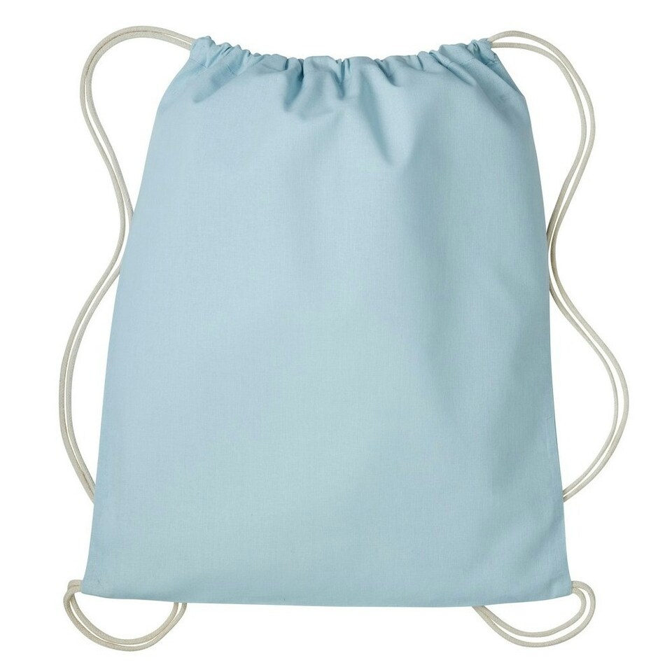 Nutshell Drawstring Gymsac - Pastel Blue/Natural - One Size Blue | One Size