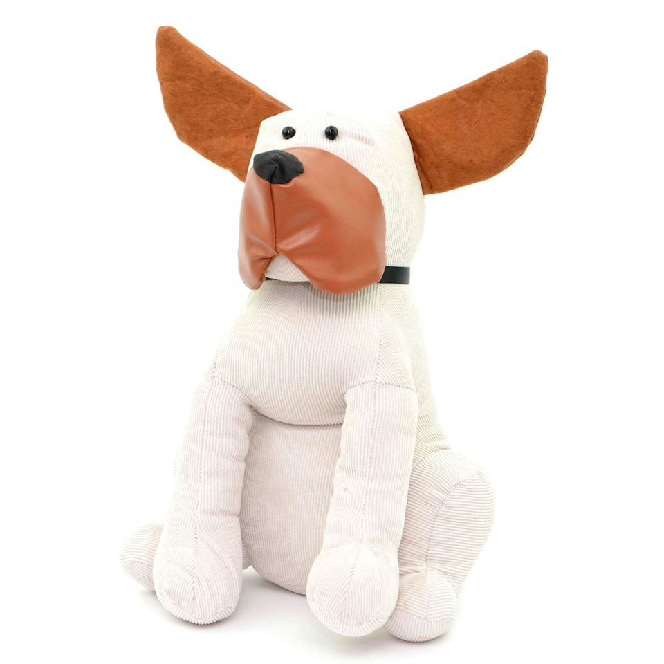 image 1 of Door Stop Weighted White Dog Door Stopper Kids Room Home Decor Gift
