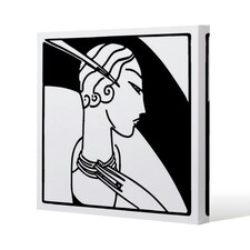 Art Deco Woman (Canvas Print) 90 x 90 x 4cm