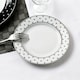 image 4 of 12pc Black Star with Platinum Band Rim Dinner Set