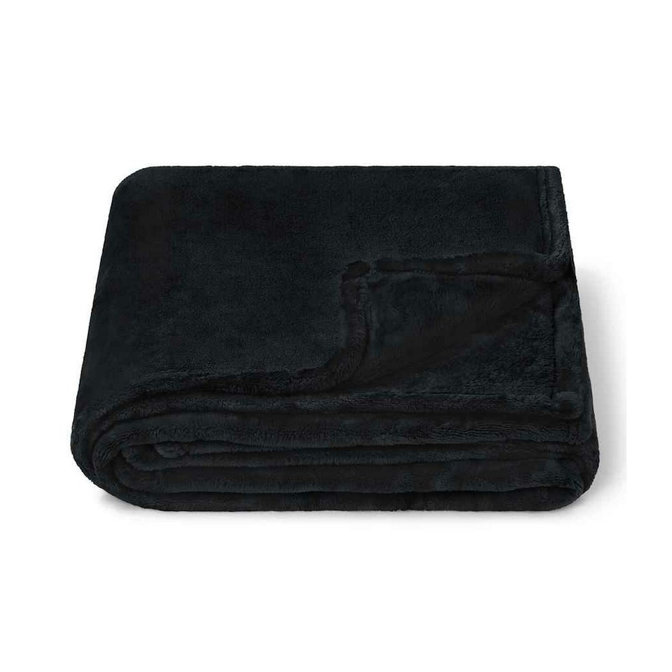 Brand Lab Fleece Blanket - Black - One Size