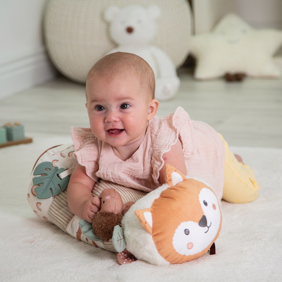 image 1 of Red Kite Tummy Time Roller - Woodland Walks | Brown | Woodland Walks | 1