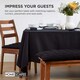 image 7 of Homescapes Garden Bench Cushion Luxury 3 Seater 100% Cotton Indoor Outdoor Seat Pad Black | 143 x 48 cm