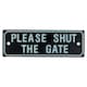 image 5 of Two Garden Gate Signs - 'Beware of Dog' & 'Shut the Gate' Dog Warning SIgn